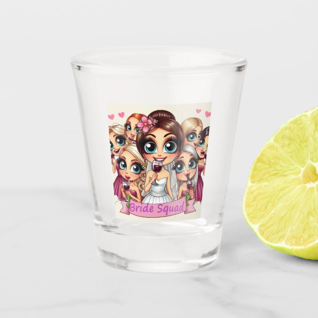 Bridal Party/Hen Party Shot Glass (Front)