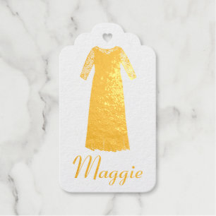 Bridal Party Mother of Bride Groom Gown Wedding Gift Tags