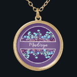 Bridal Party Personalised Watercolor Flower Gold Plated Necklace<br><div class="desc">Celebrate your special day with our Bridal Party Personalised Watercolor Flower Gold Plated Necklace. This stunning piece of jewellery is not only a beautiful accessory, but also a thoughtful way to say thank you to your bridal party. The intricate design of the personalised watercolor flower makes it a perfect gift...</div>