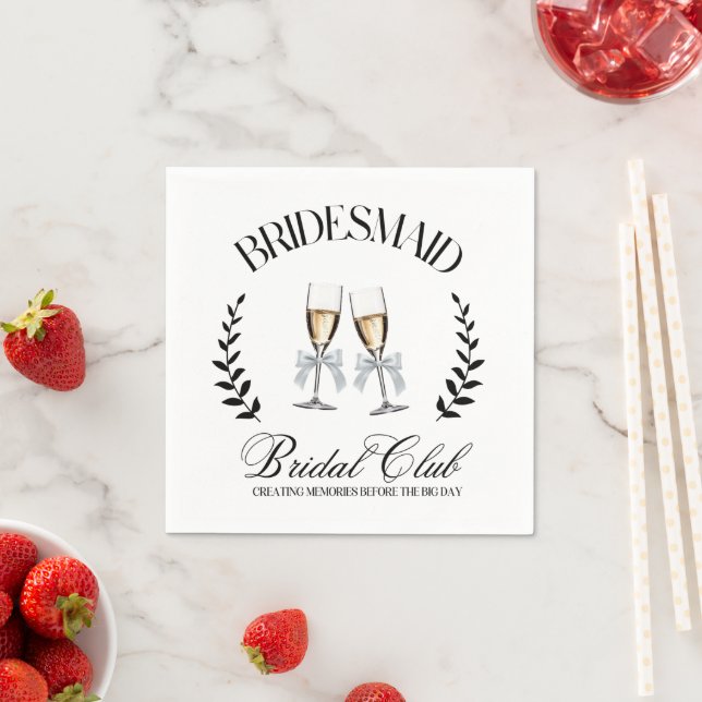 Bridal Party Social Club Napkin (Insitu)