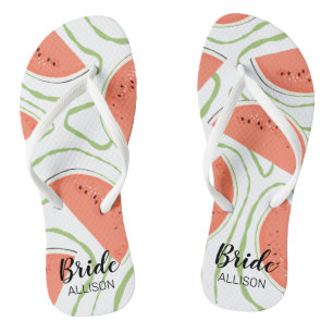Bridal Party Watermelon Slices  Thongs