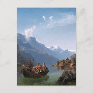 Bridal Procession on the Hardangerfjord Postcard