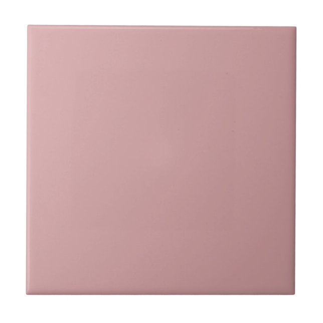Bridal Rose Solid Colour Ceramic Tile (Front)