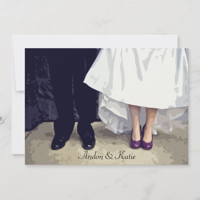 Bridal Shoes Rehearsal Invitation (Front)