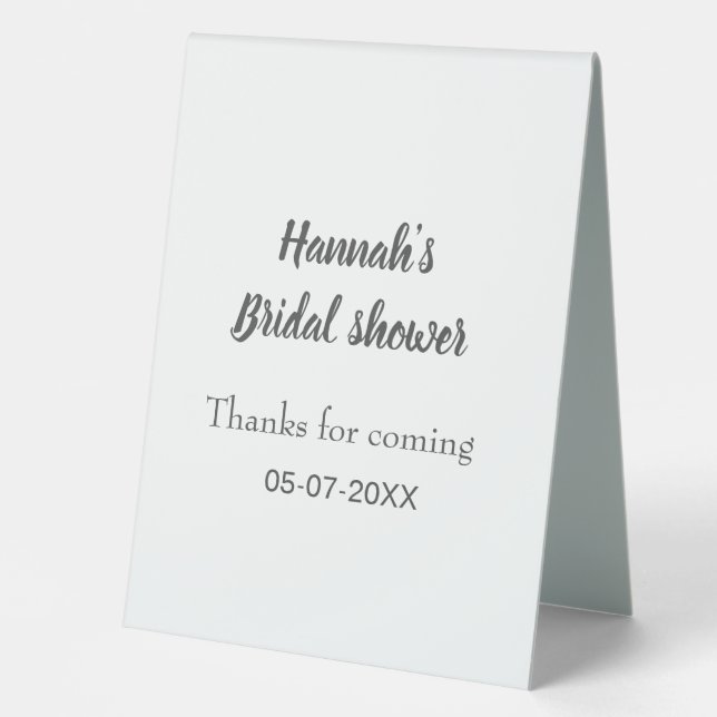 Bridal shower add name date year thanks for coming (Front)