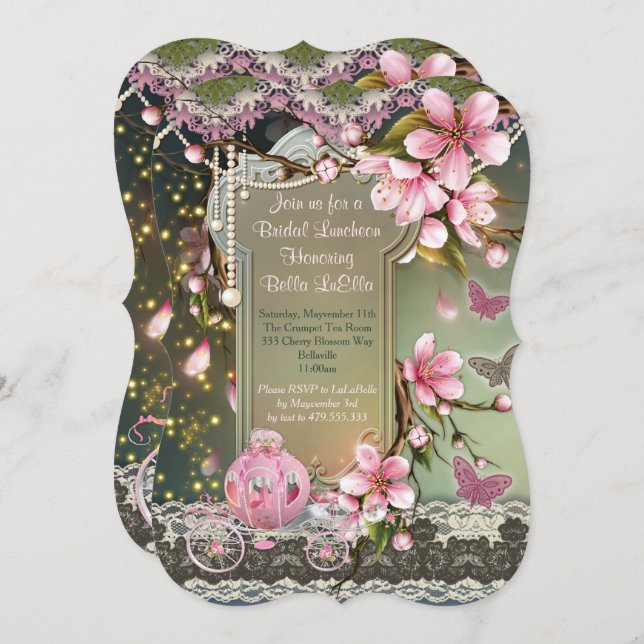 Bridal Shower and Luncheon Invitations (Front/Back)