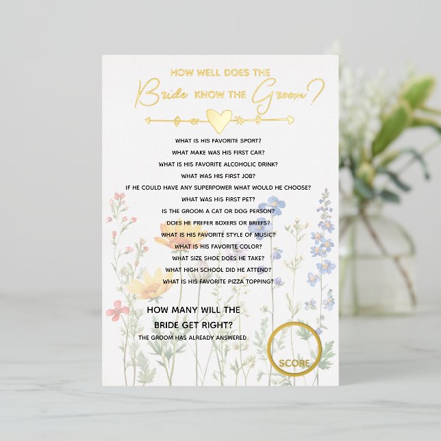 Bridal Shower Bachelorette Party Bride Know groom (Standing Front)