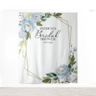 Bridal Shower Backdrop Photo Prop Dusty Blue 