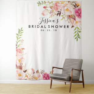 Bridal Shower Backdrop - Photo Prop - Photo Booth Tapestry