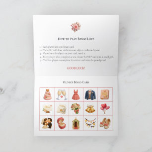 Bridal Shower Bingo Game Board14. Fun Party Holiday Card