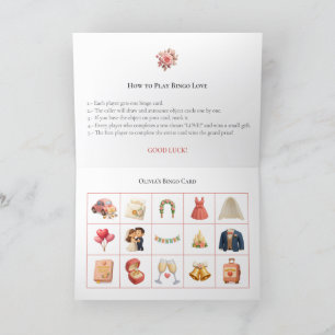 Bridal Shower Bingo Game Board16. Fun Party Holiday Card