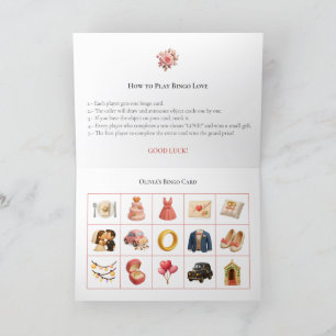 Bridal Shower Bingo Game Board7. Fun Party Holiday Card