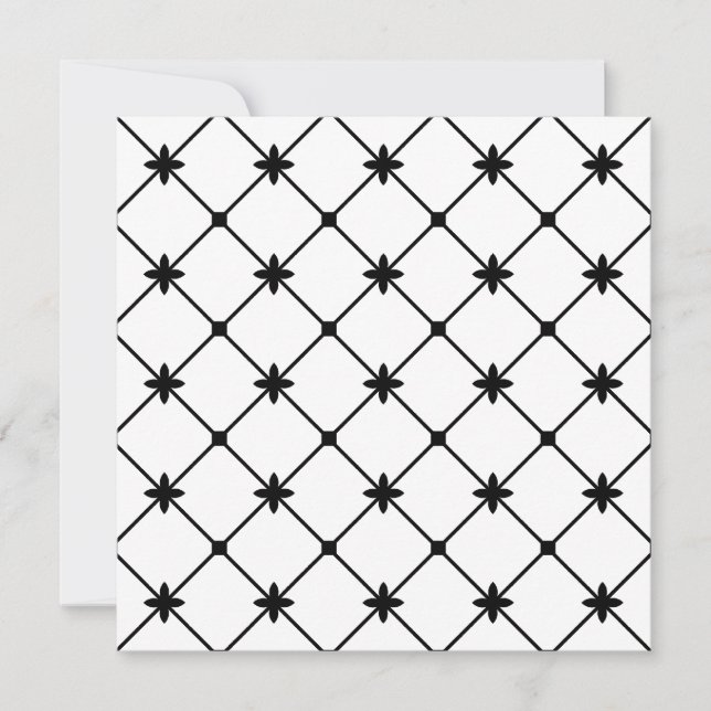 Bridal Shower Black Crosses Custom Invitations (Front)