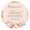 Bridal Shower Blush Pink Gold Glitters Floral