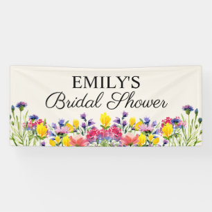 Bridal Shower Boho Wildflowers  Banner