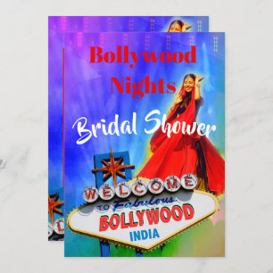Bridal Shower Bollywood Indian Colourful Modern Invitation