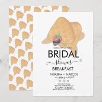 Bridal Shower Breakfast Waffles Brunch Invitation