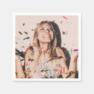 Bridal Shower Bride Face Photo  Napkin