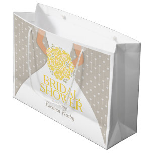 Bridal shower bride personalised gift bag
