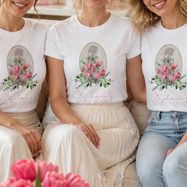 Bridal Shower Bride Squad Personalised T-Shirt (Creator Uploaded)