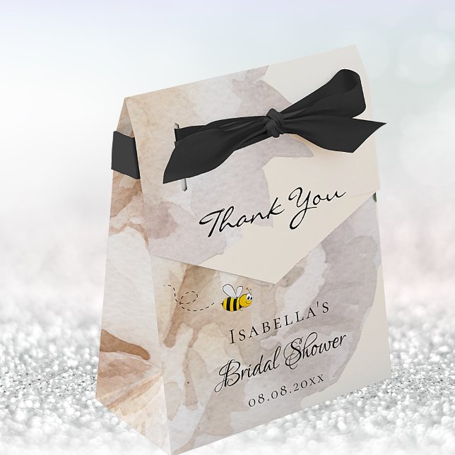Bridal shower bride to bee floral peony thank you favour box (Creator Uploaded)