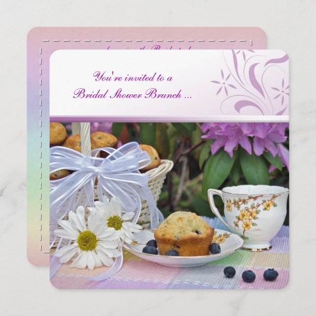 Bridal Shower Brunch Invitation (Front/Back)