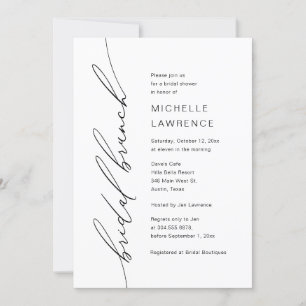 Bridal Shower Brunch Party Celebration Invitation