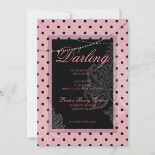Bridal shower brunch with the bride invitation