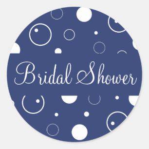 Bridal Shower Bubbles Envelope Sticker Seal