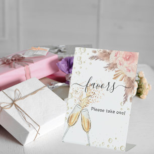 Bridal Shower bubbly brunch favor sign