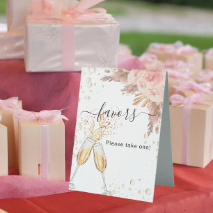 Bridal Shower bubbly brunch favour sign
