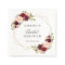 Bridal Shower Burgundy Blush Floral Gold Geometric