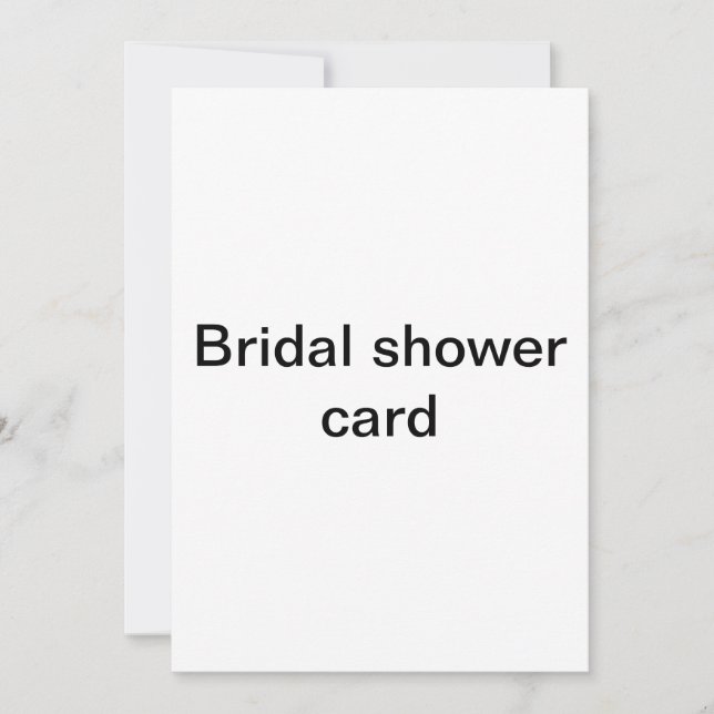 Bridal shower card (Front)