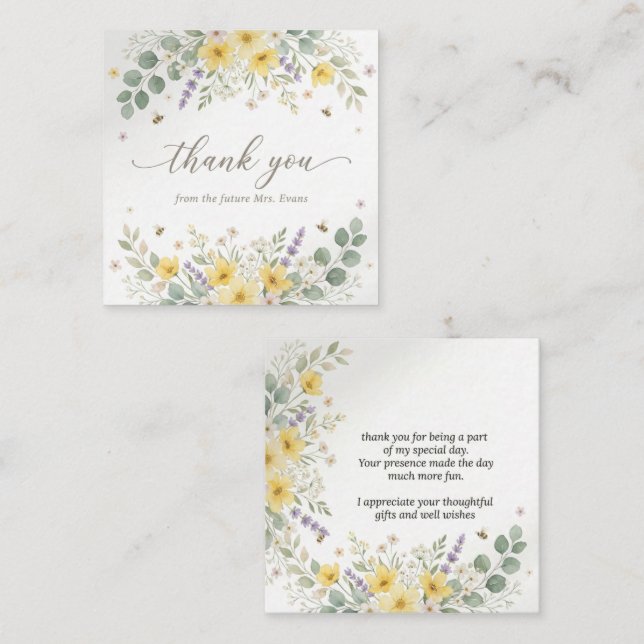 Bridal shower card (Front/Back)