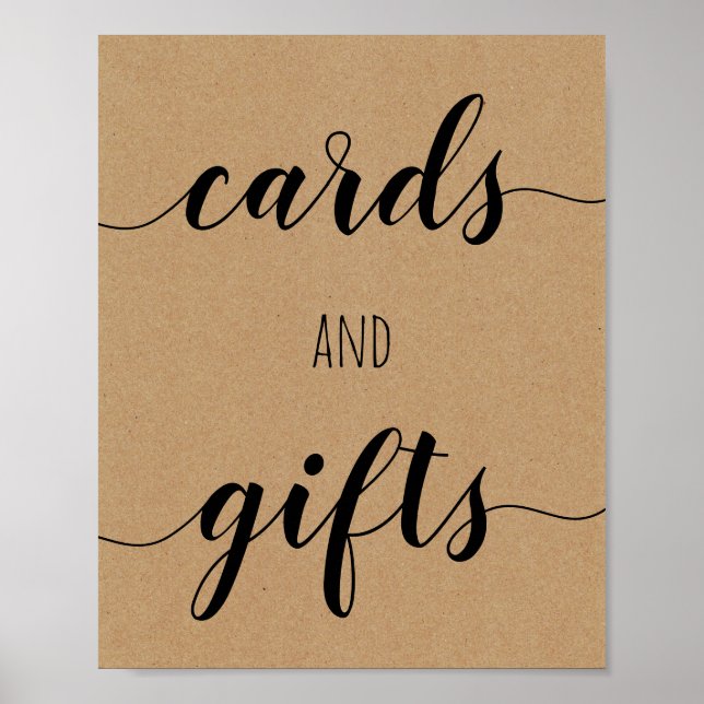 Bridal Shower Cards & Gifts Poster (Front)