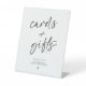 Bridal Shower Cards Gifts Sign Modern Minimalist