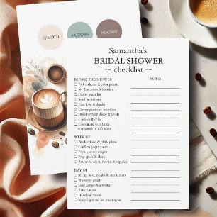 Bridal Shower Checklist and Style Guide Coffee Invitation