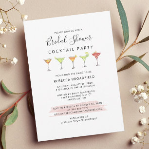 Bridal Shower Cocktail Party Invitation