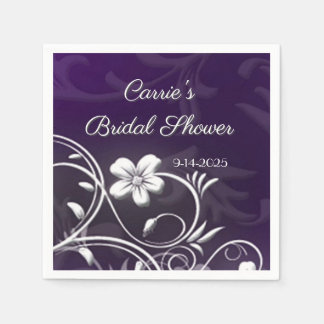 Bridal Shower custom party coasters Napkin