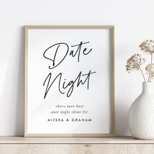 Bridal Shower Date Jar Sign