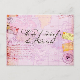 Bridal Shower Destination Wedding Invitation Postcard