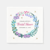 Bridal Shower Elegant Floral Wildflowers Garland
