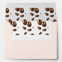 Bridal Shower Envelope Love is Brewing Coffee Bean