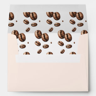 Bridal Shower Envelope Love is Brewing Coffee Bean