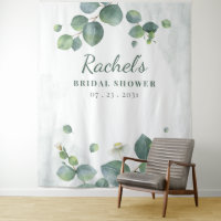 Bridal Shower Eucalyptus Greenery Modern Botanical