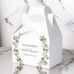 Bridal Shower Eucalyptus Greenery Succulent Favour Box