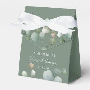  Bridal Shower Eucalyptus Script Minimalist Favour Box