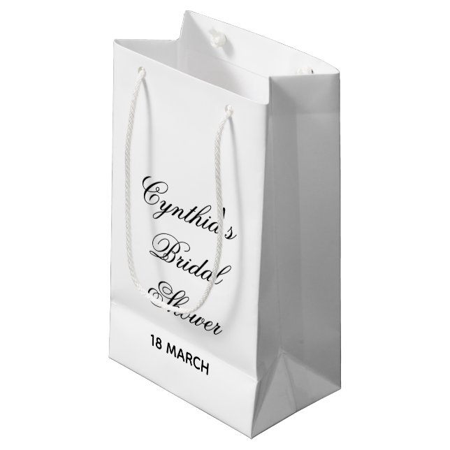 Bridal Shower Favour Bags (Front Angled)