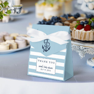 Bridal Shower Favour Boxes   Ahoy It's a Boy Blue