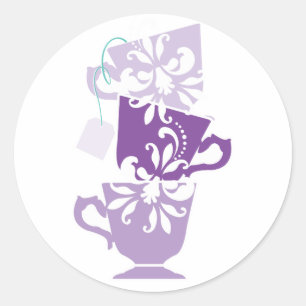 Bridal Shower Favour Sticker - Tea